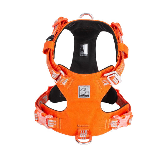 Rainy Days Harness-Bright Orange/White